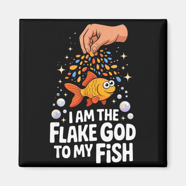 Íman Aquarium Art For Men Women Fish Lover Fiank Enthus (Frente)