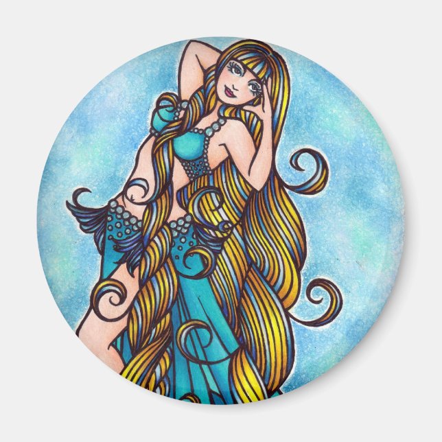 Íman Aquarius Belly Dancer Magnet (Frente)