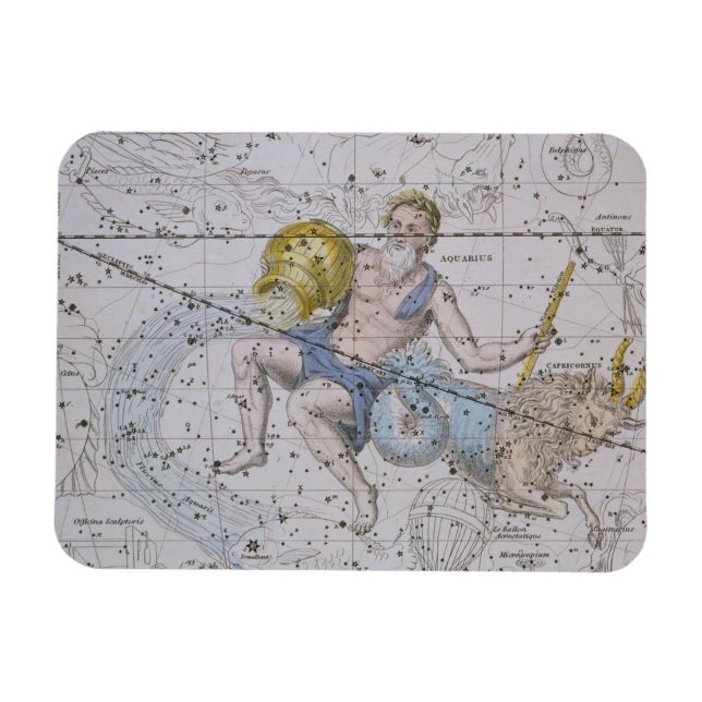 Íman Aquarius e Capricórnio, de "A Celestial Atlas", (Horizontal)