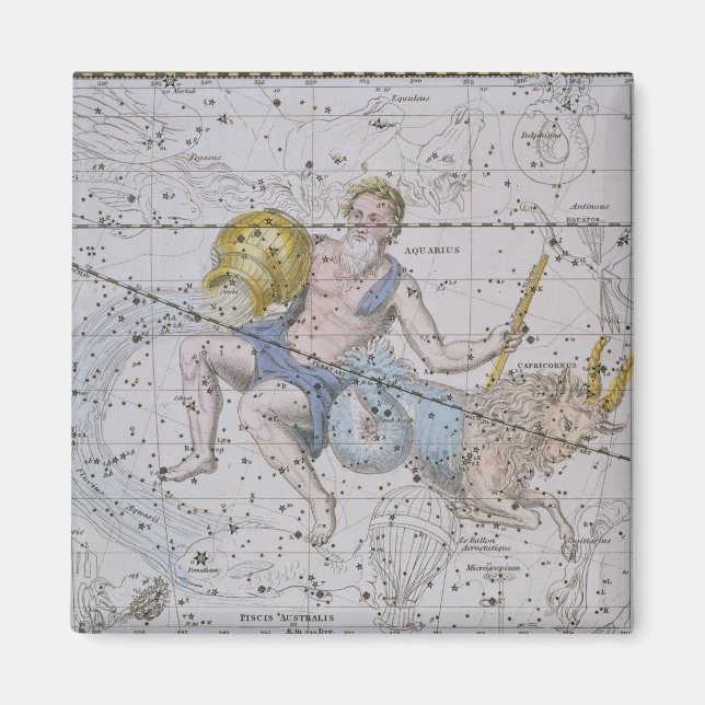 Íman Aquarius e Capricórnio, de "A Celestial Atlas", (Frente)