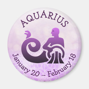 Íman Aquarius Horoscope Astrologia Símbolo Zodiac