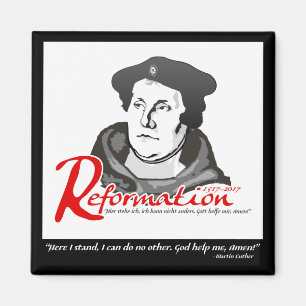 Íman Aqui Estou O Martin Luther Reformation 500 Magnet
