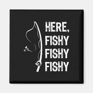 Íman Aqui O Peixe Fishirt Camisa Engraçado Camisas De P