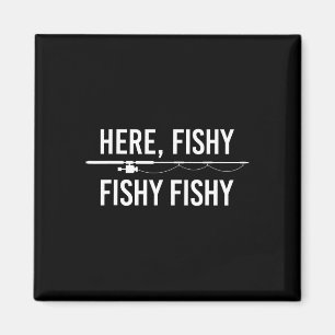 Íman Aqui Peixinho Engraçado Pescaria Pai Pescador