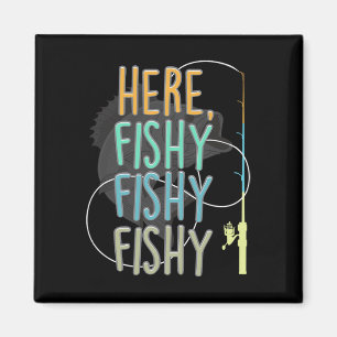 Íman Aqui Pescador Pesca Peixe Rod Pesca Sayi