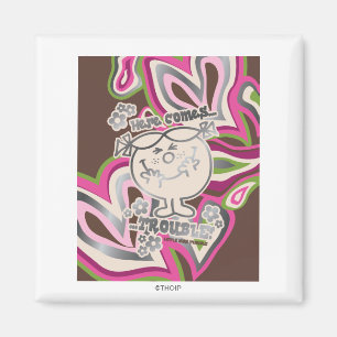 Íman Aqui Vem Problema Neon Background