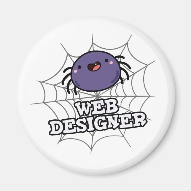 Íman Aranha-Aranha Engraçada do Web Designer (Frente)