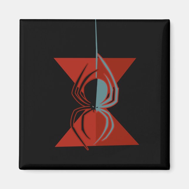 Íman Aranha de Hourglass Vermelha (Frente)