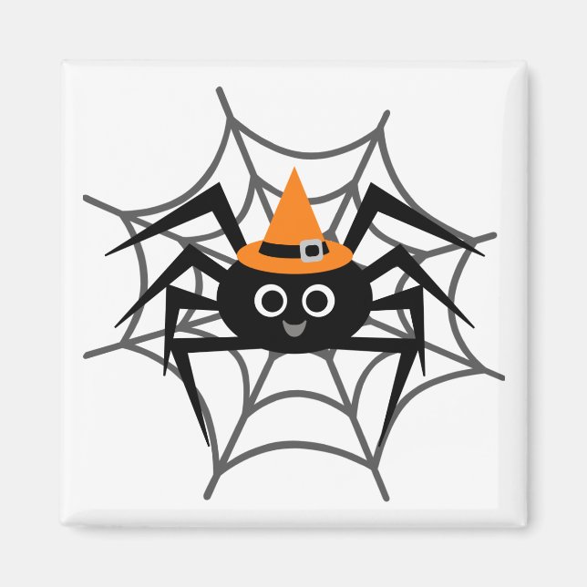 Íman Aranha Halloween em Camisetas e presentes na Web (Frente)