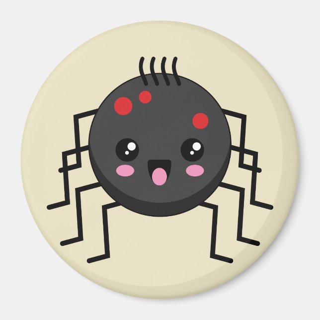 Íman Aranha Kawaii Cute (Frente)