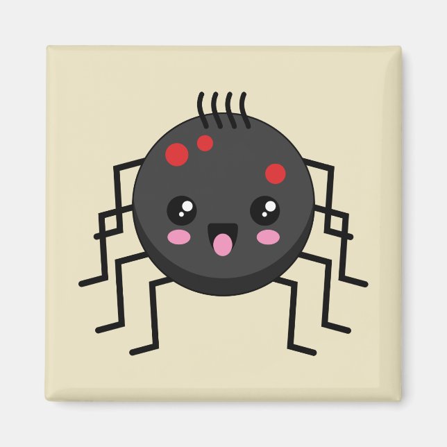 Íman Aranha Kawaii Cute (Frente)