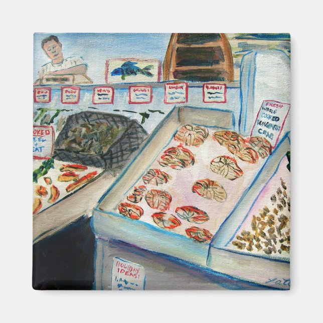 Íman Aranha-mariscos (Pike Place Seattle) (Frente)