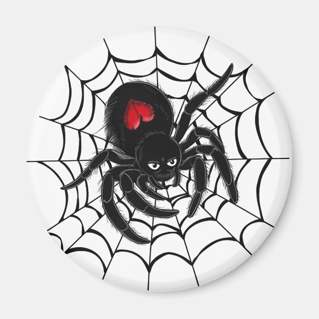 Íman Aranha Negra na Web (Frente)