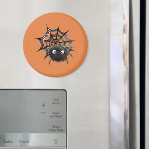Íman Aranha Preta na Teia de Halloween