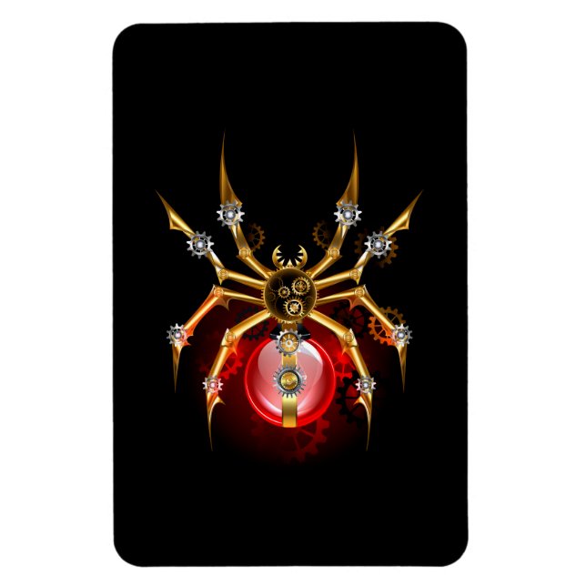 Íman Aranha steampunk em preto (Vertical)