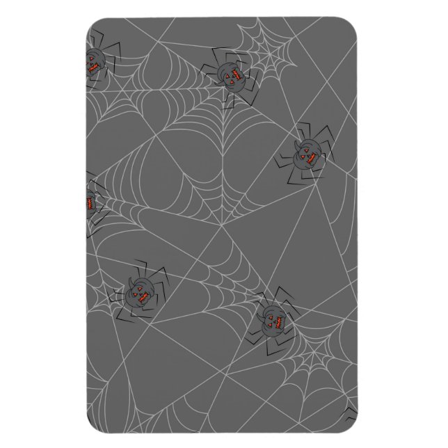 Íman Aranhas do Dia das Bruxas e abóboras (Vertical)