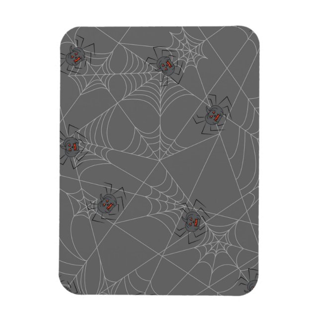 Íman Aranhas do Dia das Bruxas e abóboras (Vertical)