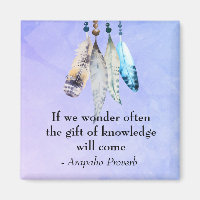 Arapaho Proverbo Americano Nativo com Penas