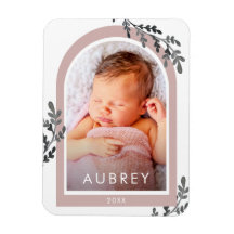 Arch de Fotografia Simples Botânica Rosa e Script