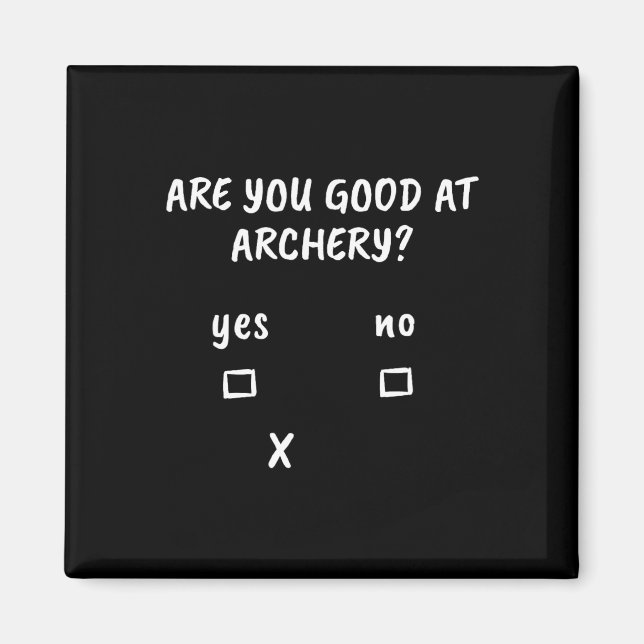 Íman Archery Sarcasm cita Arco Archer caçando presente (Frente)