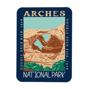 Íman Arches National Park Arch Retro Distinto