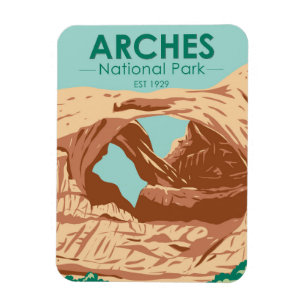 Íman Arches National Park Double Arch Magnet