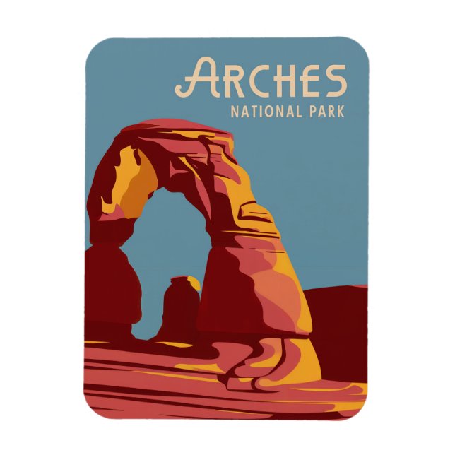 Íman Arches National Park Souvenir ou Gift (Vertical)