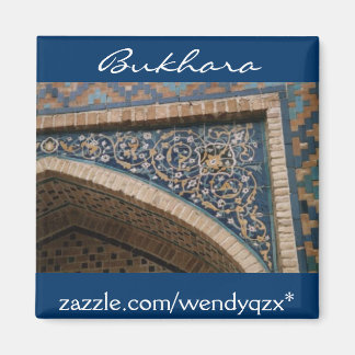 Íman Arco azul do azulejo Bukhara
