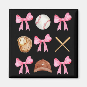Íman Arco Coquette Baseball Mama Baseball Mãe Mães Da