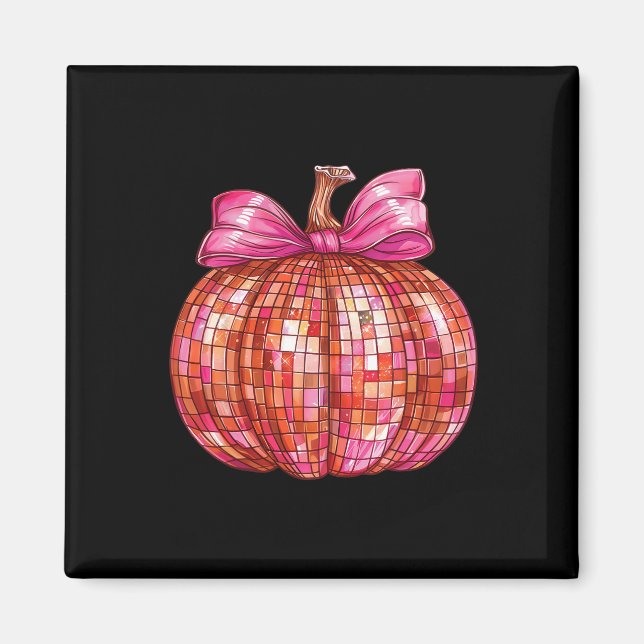 Íman Arco Coquette Disco Ball Pumpkin Cute Girly Hallow (Frente)