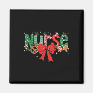 Íman Arco Coquette Retro Fall Enfermeira Natal Rapariga
