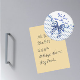 Íman Arco de Borboleta Branca Azul Vintage Personalizad