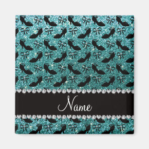 Íman Arco de calçado de rico turquoise glitter personal