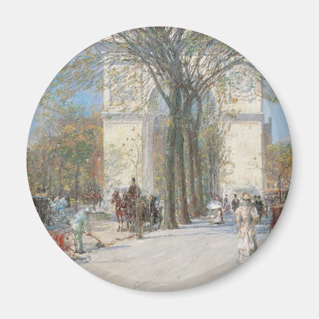 Íman Arco de Washington, Primavera por Frederick Childe (Frente)