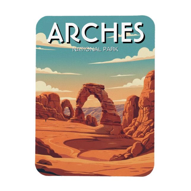 Íman Arco Delicado do Parque Nacional Arches em Moab Ut (Vertical)