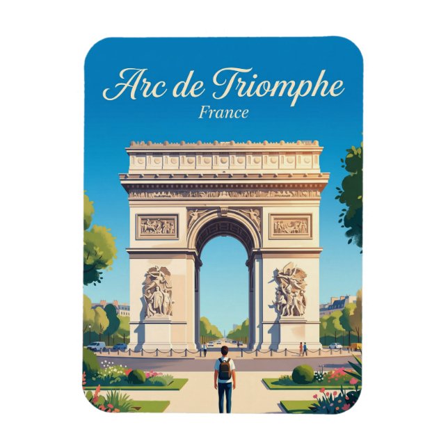 Íman Arco do Triunfo França (Vertical)