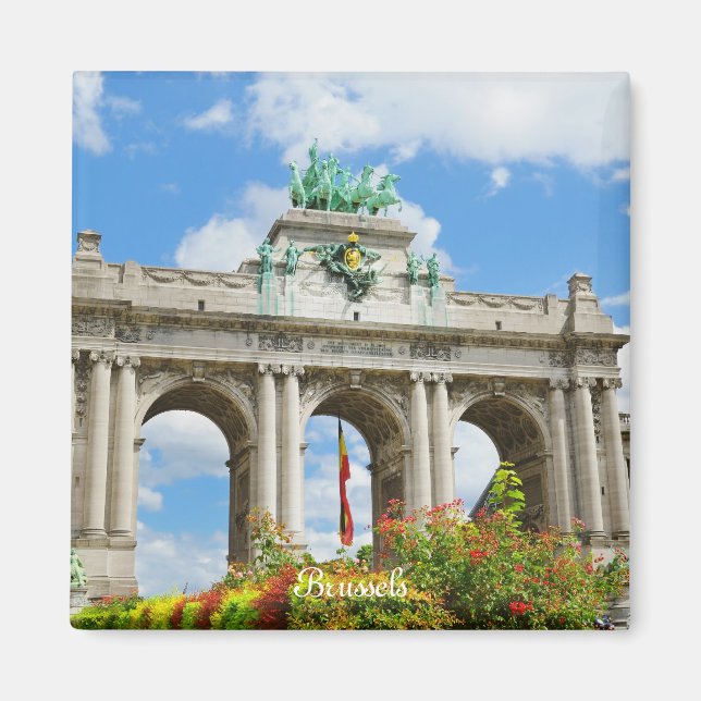 Íman Arco do Triunfo no Parque Cinquantenário em Bruxel (Frente)