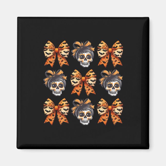 Íman Arco Halloween Spooky Season Skeleton Mulheres Bon (Frente)