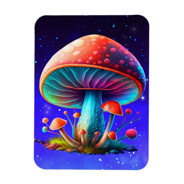 Íman Arco-Íris Amanita Muscaria Magnet (Vertical)