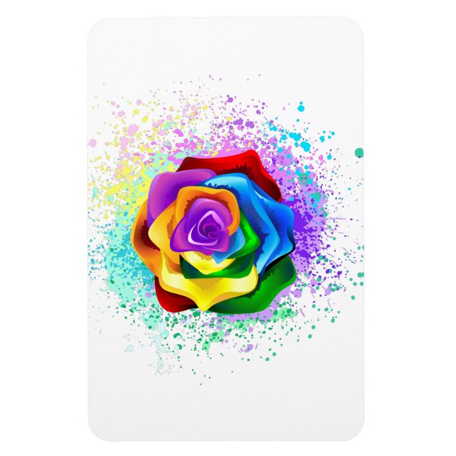 Íman Arco-íris Colorido Rosa (Vertical)