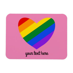 Íman Arco-Íris Coração nº 1 Magnet