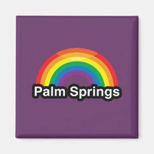ÍMAN ARCO-ÍRIS DO ORGULHO DO PALM SPRINGS LGBT