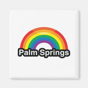ÍMAN ARCO-ÍRIS DO ORGULHO DO PALM SPRINGS LGBT - .PNG