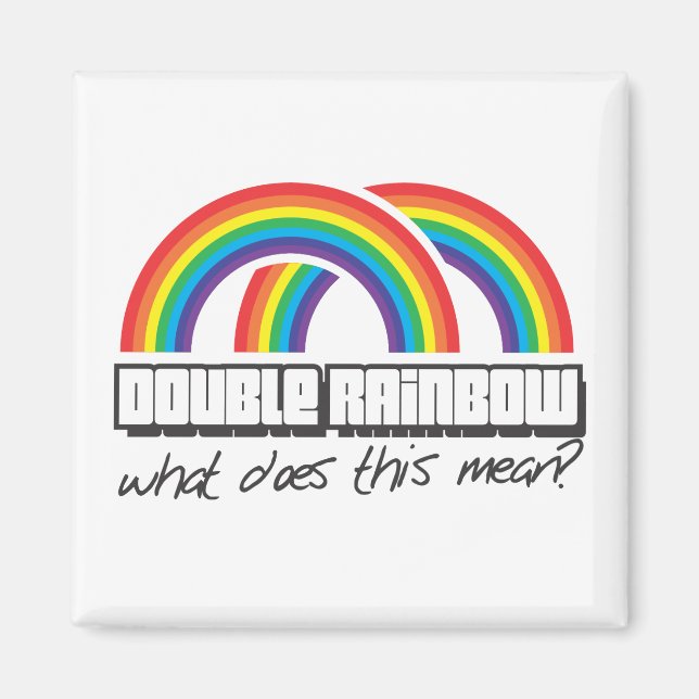 Íman Arco-íris duplo, o que isso significa? (Frente)