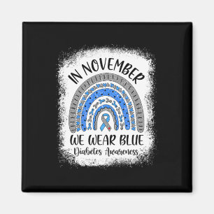 Íman Arco-Íris Em Novembro Nós Vestimos Awarenes Azul D