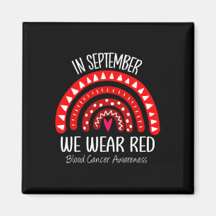Íman Arco-Íris Em Setembro Vestimos O Cancer Vermelho D