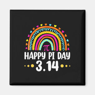 Íman Arco-íris Feliz Dia do Pi 3 14 2025 Símbolo Pi Amo