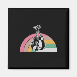 Íman Arco-Íris Luvas de Boxing Estilo Retroativo Design