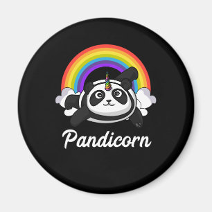 Íman Arco-íris mágico do unicórnio do urso de panda 