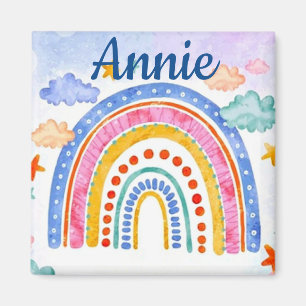 Íman Arco-íris pastel bonito personalizado